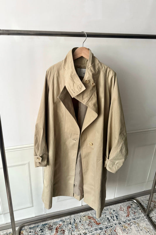 250908 Aurelie Collarless Trench Coat