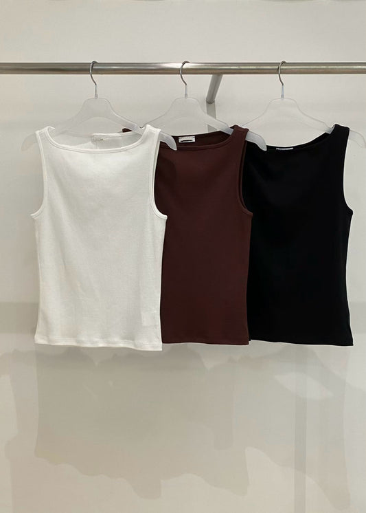 20260535 Kate Moss Boat Neck Tank Top