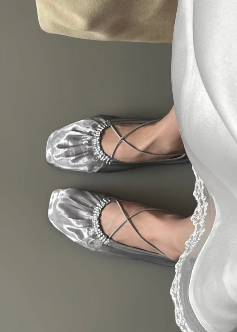 20260542 Sheer Mesh Ballet Flats