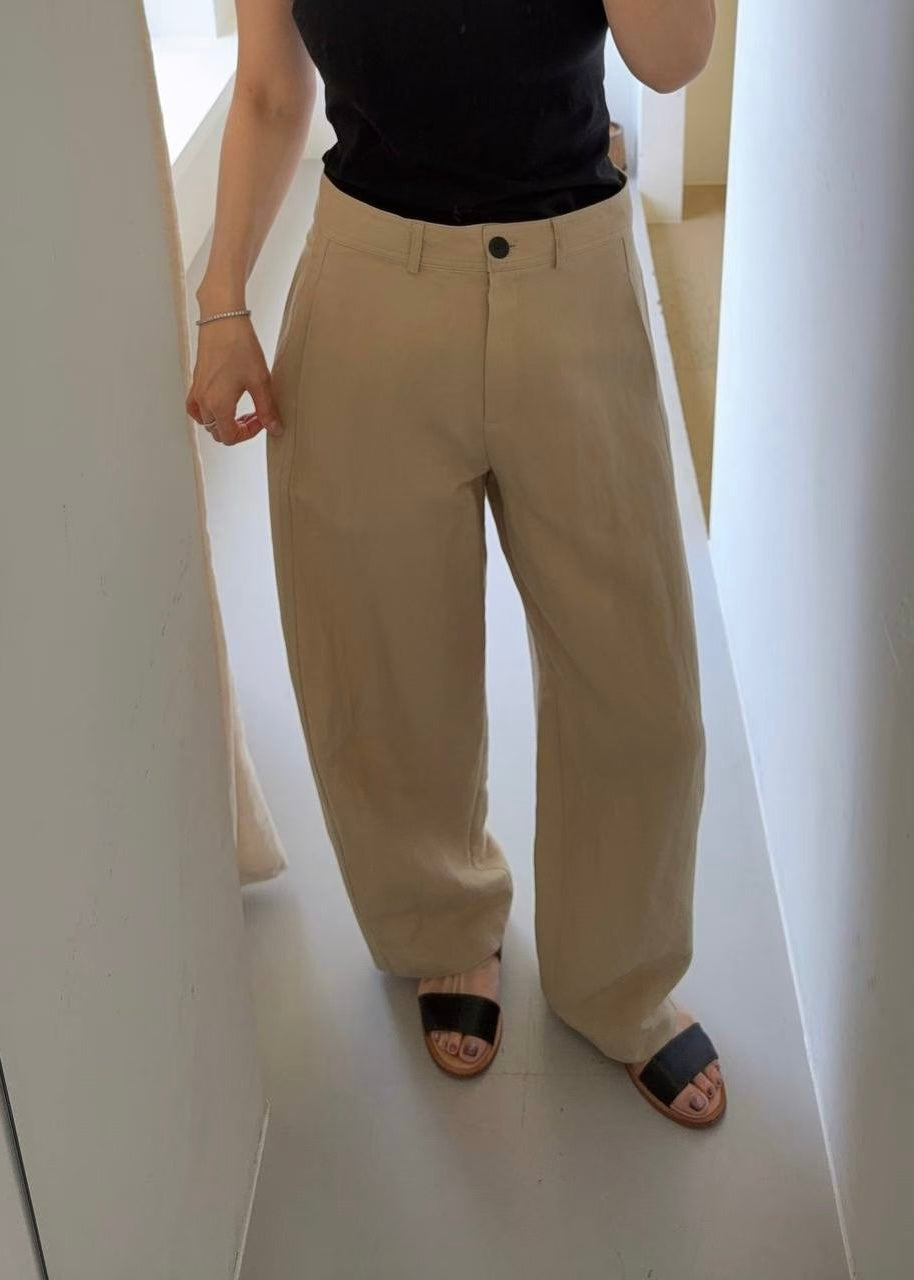 20260512 Linen Curved Pants