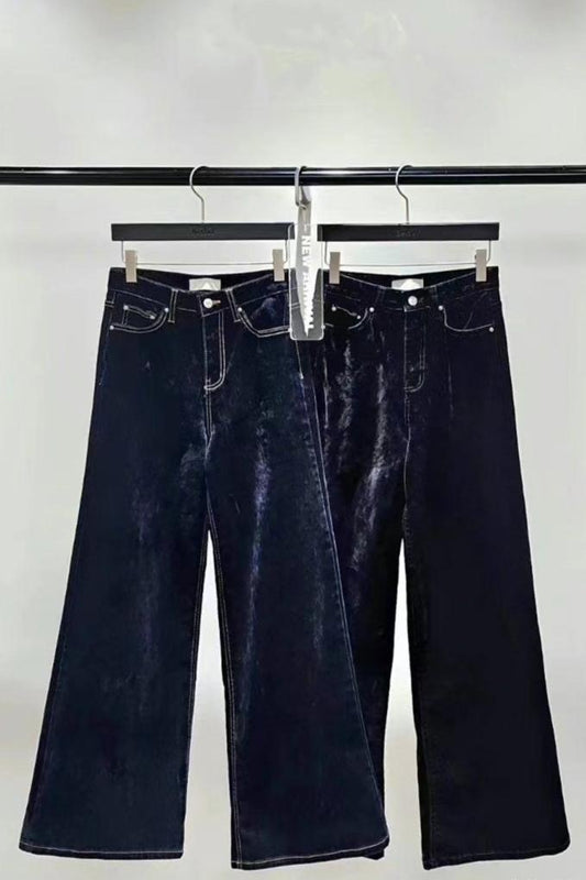 1022 Reorder French Velvet Flare Jeans (SHOWROOM 有DISPLAY)