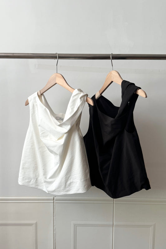250660 Ella Asymmetrical Puff Top