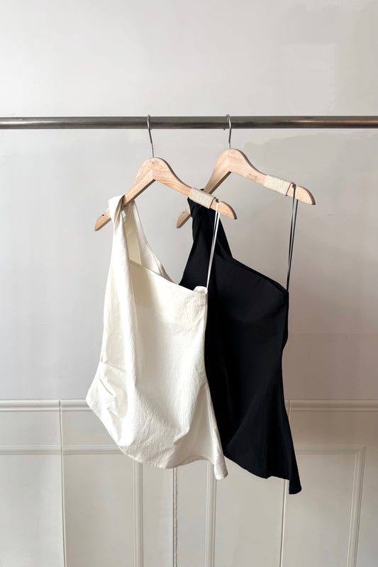 250724 One Shoulder Twisted Top