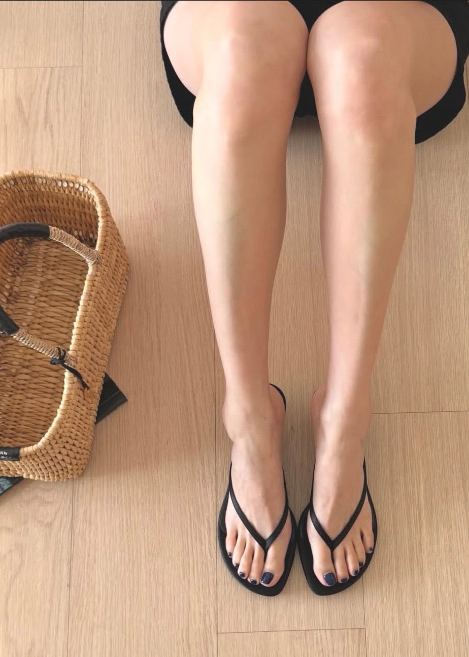 20260540 Satin Heeled Flip Flop