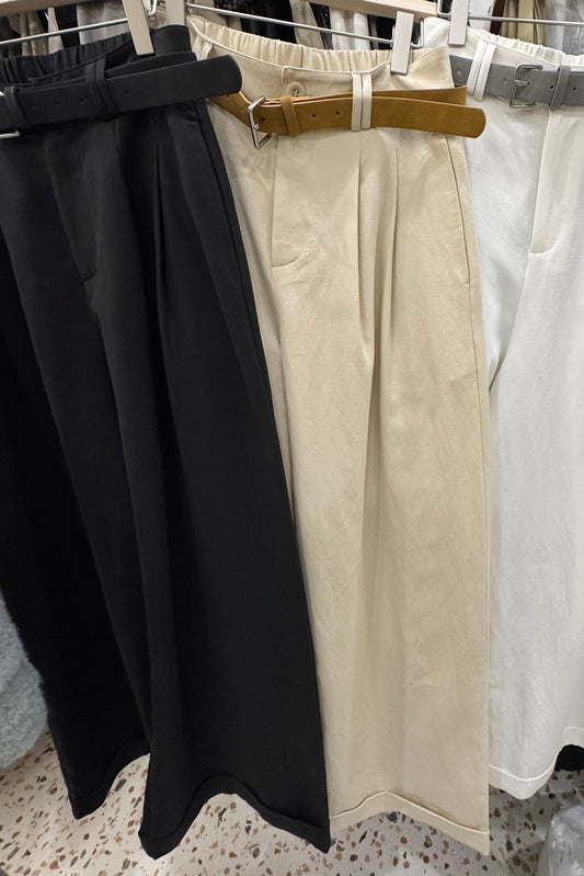 250417 Giselle Wide Leg Pants (with belt)