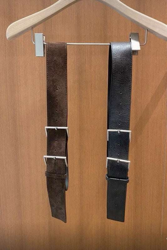 250944 Double Boxy Suede Belt