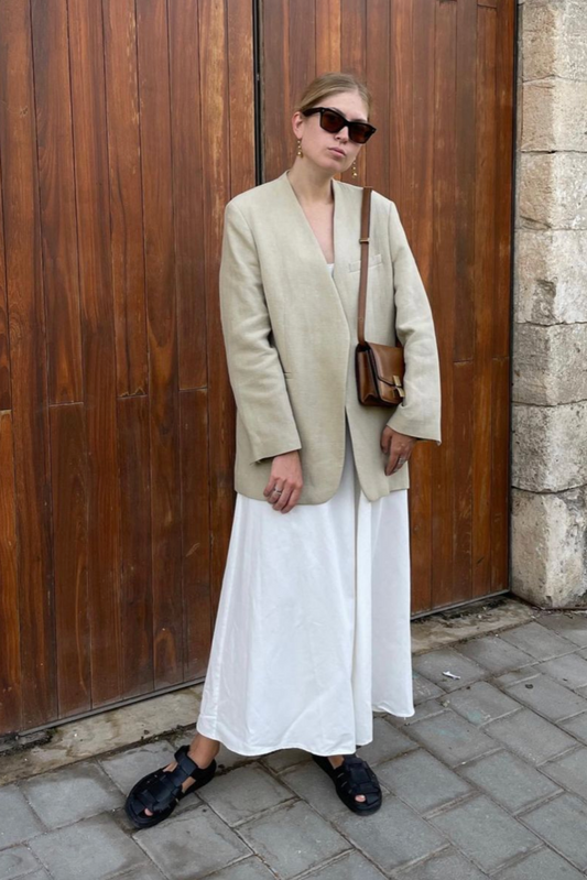 250433 Savannah Collarless Blazer (Inspiration)