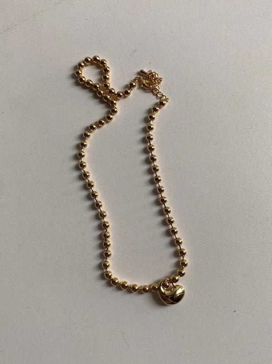A37 - Puffy Heart Necklace