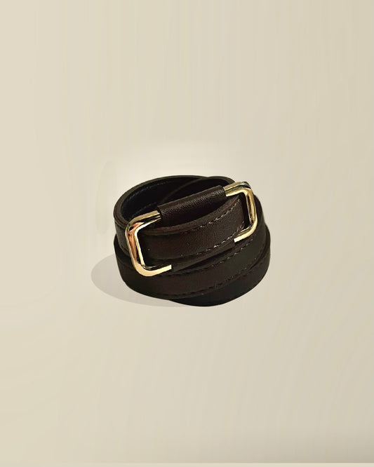 B10 - 90s féminin Leather Belt