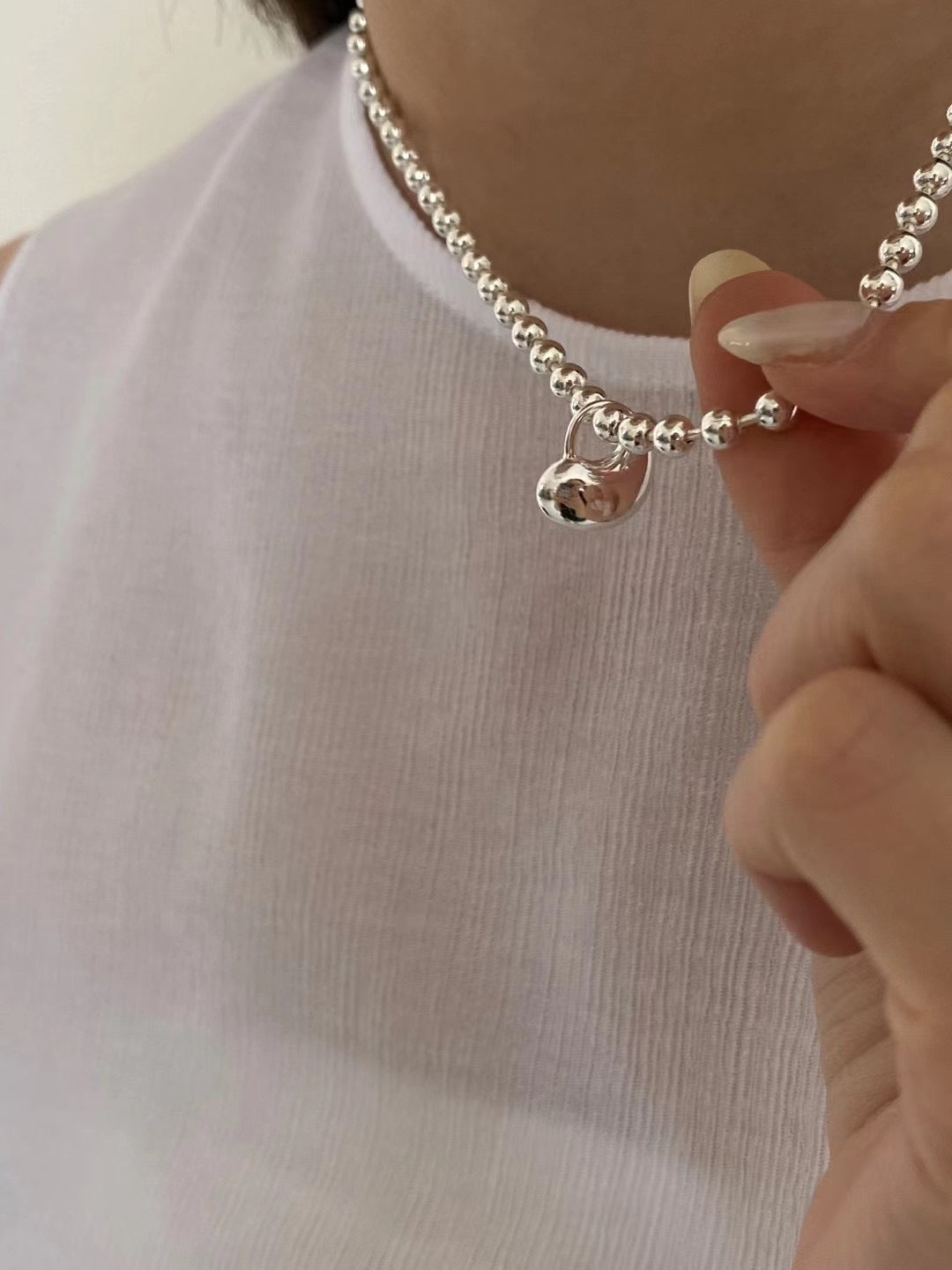 A37 - Puffy Heart Necklace