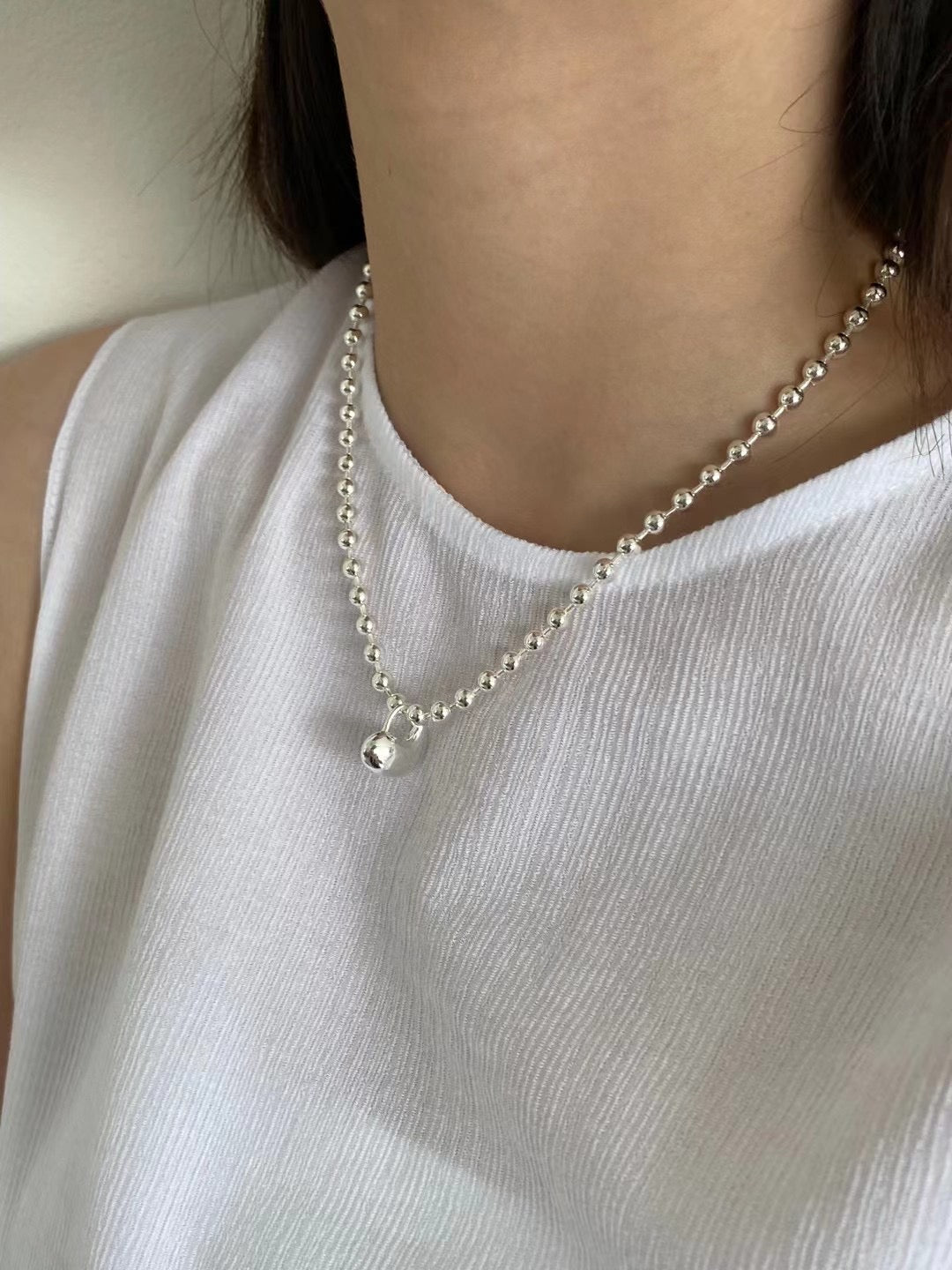 A37 - Puffy Heart Necklace