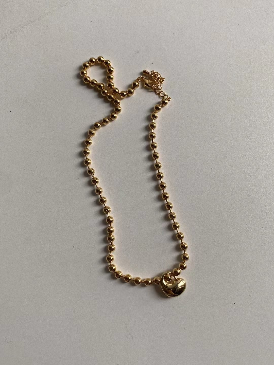 A37 - Puffy Heart Necklace