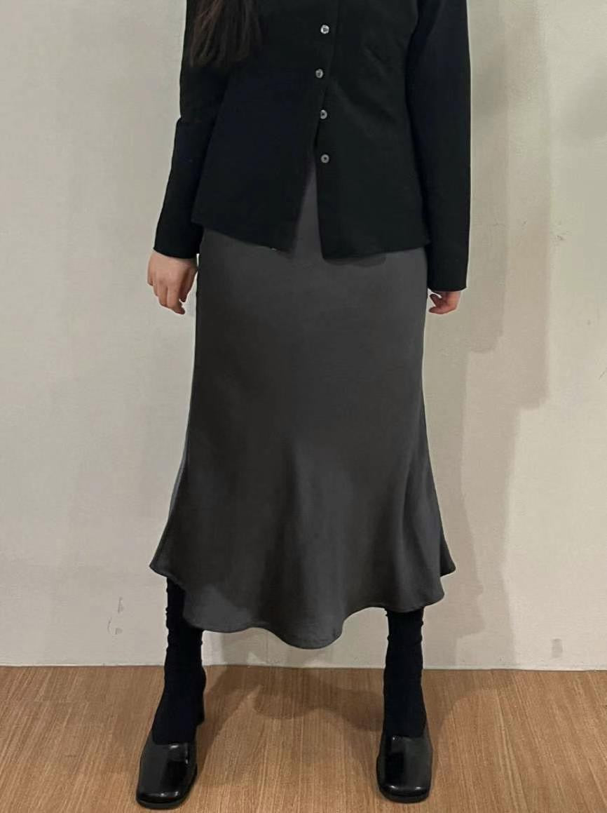 SS04 - Monica Satin Skirt - New Color!